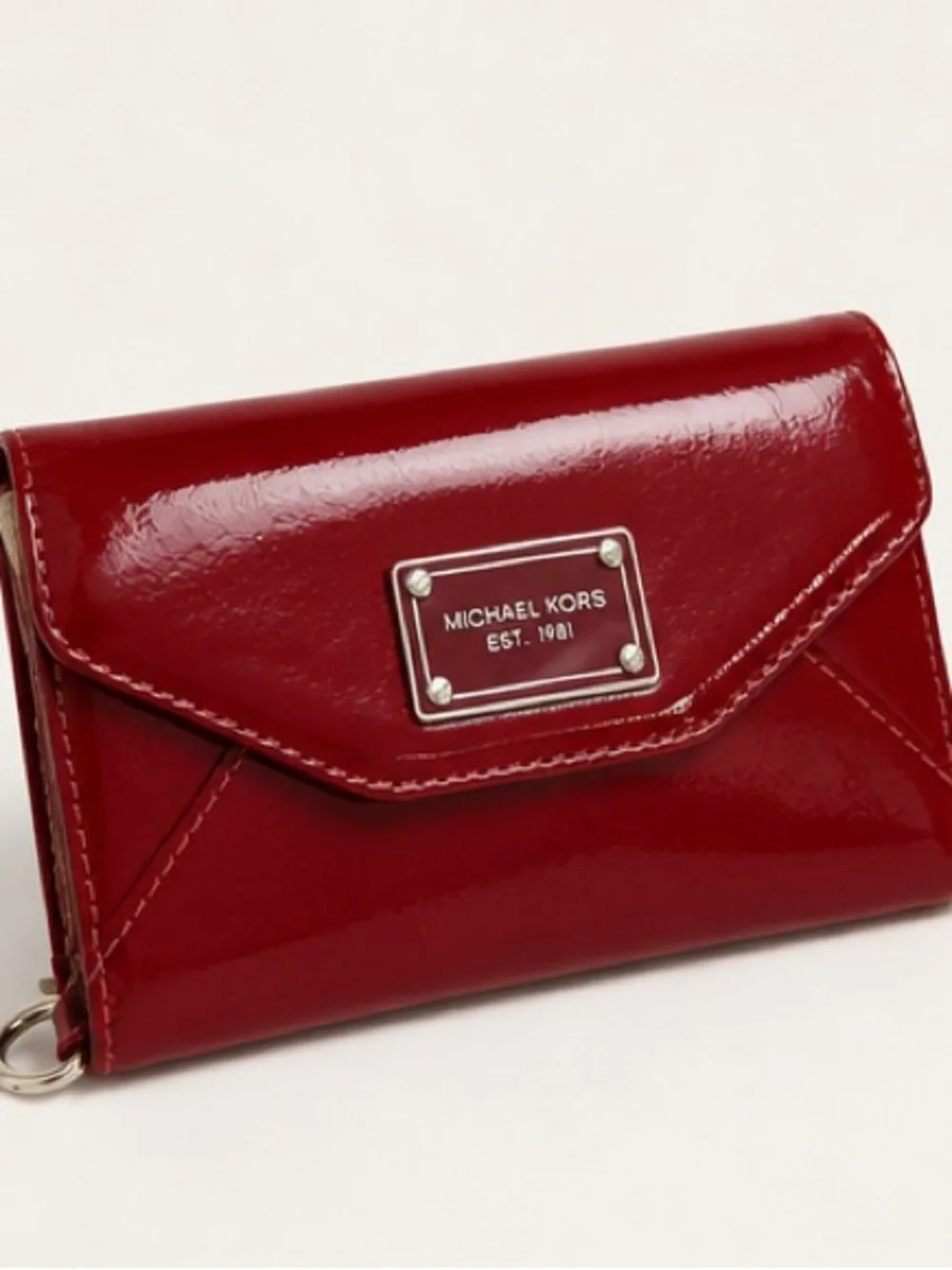 Michael Kors vintage red Jet Set Small Trifold Wallet phone case 2010 - 12